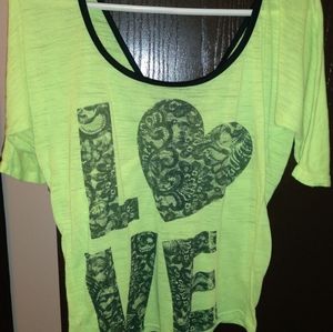 Neon Green Charlotte Russe shirt